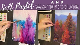 Have You Tried Using Pastel and Watercolor? - Painting Tutorial