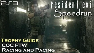 Resident Evil HD Remaster - Knife Only Speedrun CQC FTW / Racing and Pacing Trophy / Achievement