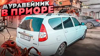 Лада приора универсал. Замена дна и порогов. Автомобиль подписчика