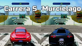 NFS Most Wanted: Porsche 911 Carrera S vs Lamborghini Murcielago - Drag Race