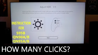 PS5 HDR Setup/Calibration - S95B / QN90A / QN90B / QN95A / QN95B