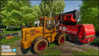 Finishing Hauling Straw Square Bales. Mulching. Spreading Lime & Manure | #CourtFarm Ep.94 | #FS22