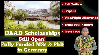 DAAD Scholarships Still Open: Fully Funded MSc & PhD: DAAD EPOS, Helmut Schmidt, Etc.