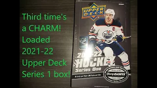 V67 : 3rd box a charm!  Loaded 2021-22 Upper Deck Series 1 hobby box!