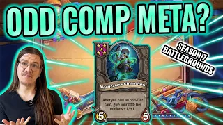 ODD TIER COMP VIABLE? MOONEATER'S CHAMPION - Hearthstone Battlegrounds