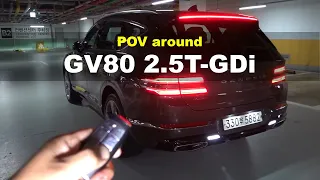 2022 Genesis GV80 6seater 2.5 T-GDi POV Exterior and Interior