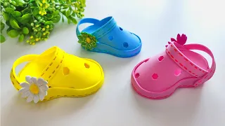 💥 КРОКСЫ из ФОАМИРАНА💥Самая популярная обувь. Easy crafts from foamiran.