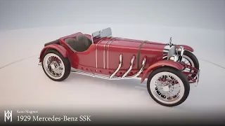 1929 Mercedes-Benz SSK (Maya 2022, Unreal Engine 4)