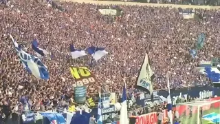 Schalke Dortmund Derby Tedesco in der Nordkurve