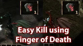 Easy Kill Thaxll'ssillyia and Firkraag Using Finger Of Death (Cheesy Kill)  BG2EE