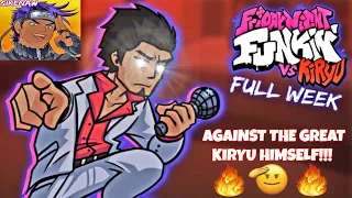 BATTLING KIRYU FROM YAKUZA!!! | Friday Night Funkin - KIRYU Mod
