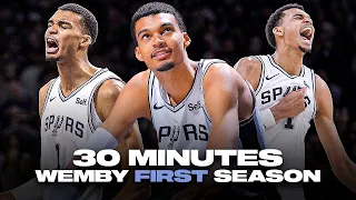 30 Minutes of Wembanyama INSANE Highlights in his First NBA Season 🤯