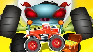 The Nightmare | Haunted House Monster Trucks | Cartoon Videos For Toddler  by Kids Channel