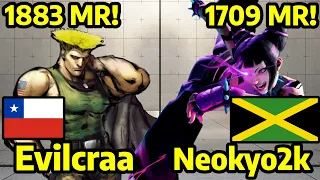 💯STREET FIGHTER 6 ➥ Evilcraa (GUILE ガイル) VS Neokyo2k (JURI ジュリ) 4K Master Ranks💯