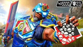 NEWCASTLE DROPS 23 KILLS & 5000 DAMAGE IN INSANE GAME (Apex Legends Gameplay)