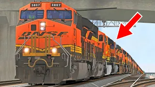 BNSF Power Move and Long Train!