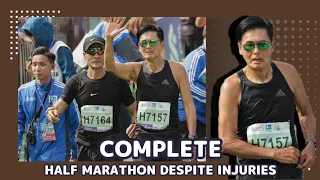 (Hong Kong Marathon) Chow Yun-Fat Completes Half Marathon Despite Injuries