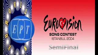 Eurovision Song Contest 2004 semifinal full (ERT) Greek commentary