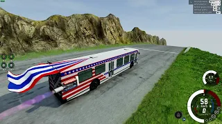 And now? ROCKET Bus Out of Control on the Descent Huge! (BeamNG.drive)