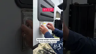 RV Tip cover your fridge vents #rvlife #camperlife #rvtips