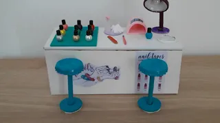 💅🏼Maqueta de salón de uñas en miniatura🖌 | La creatividad de Lucía