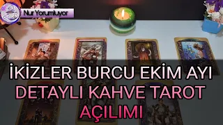 İKİZLER 🔮 YÜKSELEN 🔮 İKİZLER BURCU EKİM AYI DETAYLI KAHVE TAROT AÇILIMI #tarot #burçlar