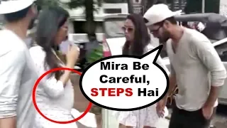 Shahid Kapoor Takes Care Of PREGNANT Wife Mira Rajput At Clinic