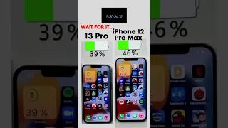 iPhone 13 Pro vs. iPhone 12 Pro Max Battery Test 🔋Subscribe for more 🫶🏼