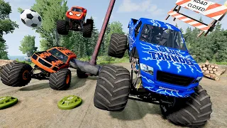 Insane Obstacle Course High Speed Jumps and Crashes #39 - BeamNG Drive | Griff's Garage