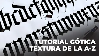 Tutorial de caligrafía gótica minúscula (a-z)🖋 | Parte 2