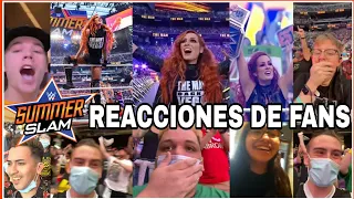 Mejores Reacciones al regreso de Becky Lynch en WWE SUMMERSLAM 2021 Crowd Mashup (COMPILATION)