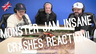 Monster Jam Insane Crashes REACTION!! | OFFICE BLOKES REACT!!