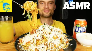 ASMR cheesy Spaghetti eating 🍝🇮🇹 - GFASMR