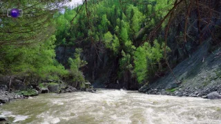 Горная река Урсул, Онгудайский район, республика Алтай край. ч.2