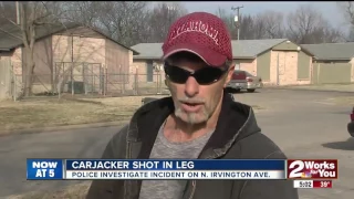 Carjacker Shot In Leg By Victim