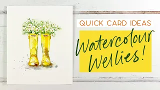 Watercolour Wellies!