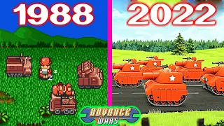 Evolution of Advance Wars Games ( 1988-2022 )