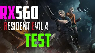 RX 560 4 GB Test | Resident Evil 4 Remake | Genuine Review Gameplay | 1080p,720p