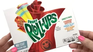 FRUIT ROLL UPS Unwrapping