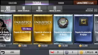 Injustice 14 paquetes refuerzo de oro