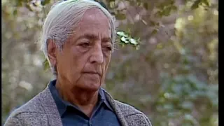 J. Krishnamurti - Ojai 1981 - Public Talk 5 - Remaining with sorrow