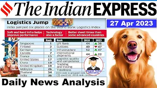 27 April 2023 Indian Express Newspaper Analysis | Daily Current Affairs | The Hindu Analysis