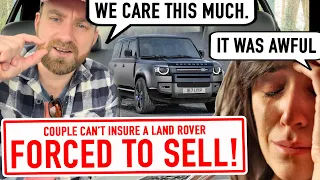 Couple forced to sell Land Rover due to insurance costs. Bovvered...?