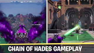 New Fortnite CHAIN OF HADES Mythic Gameplay (UNDERWORLD POI)