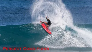 John John Florence and Barron Mamiya at Rocky Point