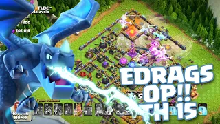 EDRAGS ALWAYS OP 🔥 TH15 ATTACK STRATEGY • LEGEND HITS • CLASH OF CLANS •