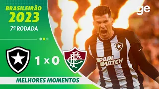 BOTAFOGO 1 X 0 FLUMINENSE | MELHORES MOMENTOS | 7ª RODADA BRASILEIRÃO 2023 | ge.globo