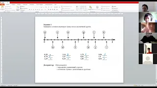 Изображение десятичных дробей на координатном луче