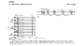 Pierre Boulez - Rituel in Memoriam Bruno Maderna (Audio + Full Score)