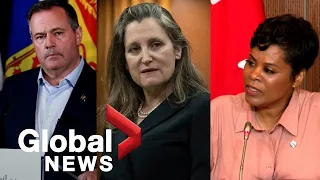 Canadian politicians condemn harassment against Freeland in Alberta